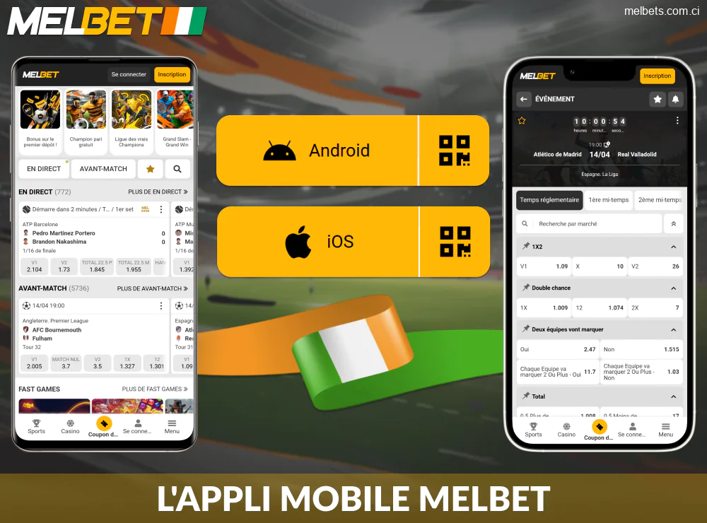 Télécharger l'application Melbet pour les Ivoiriens