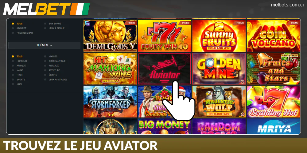 Trouvez le jeu Aviator sur Melbet Côte d’Ivoire
