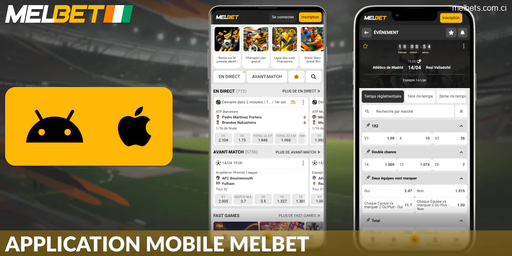 Télécharger l'application mobile Melbet Côte d'Ivoire